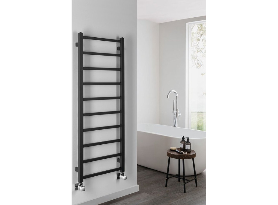 Sapho METRO LIGHT otopné těleso 400x1140 mm, černá mat IR445TB