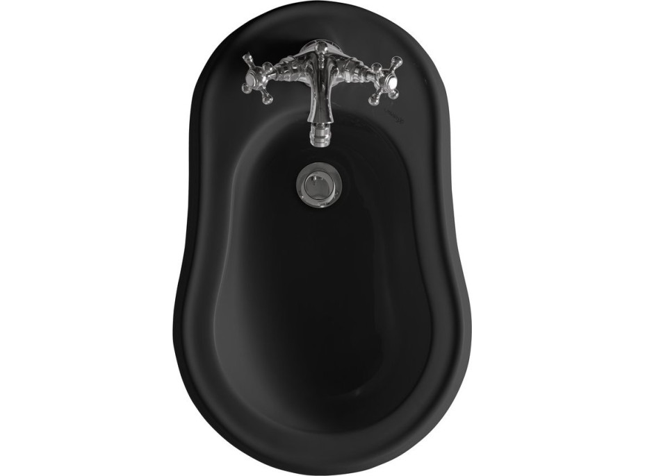 Kerasan RETRO bidet stojící 38, 5x60cm, černá mat 102031