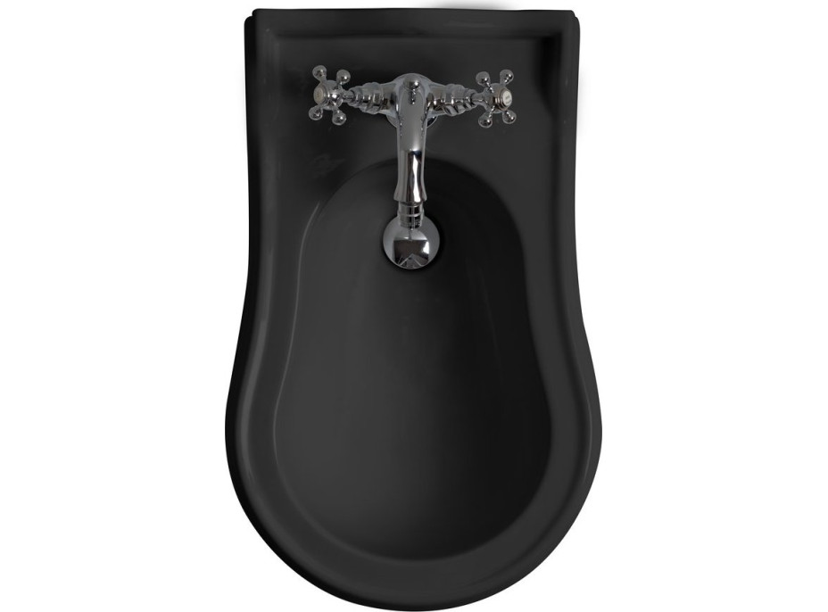 Kerasan RETRO bidet stojící 39x61cm, černá mat 102231