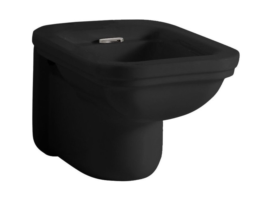 Kerasan WALDORF bidet závěsný 37x55cm, černá mat 4125K7