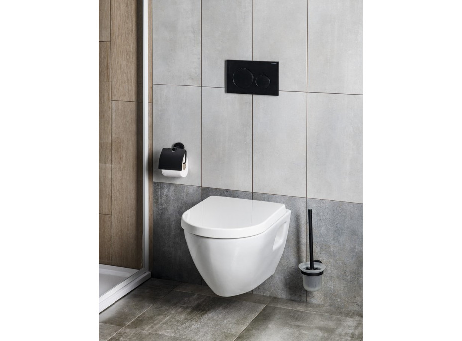 Geberit GEBERIT SIGMA20 ovládací tlačítko, Easy-to clean/černá mat 115.882.16.1