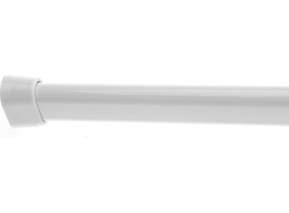 Aqualine Závěsová tyč čtvrtkruhová 80x80 cm, hliník, bílá 0201013