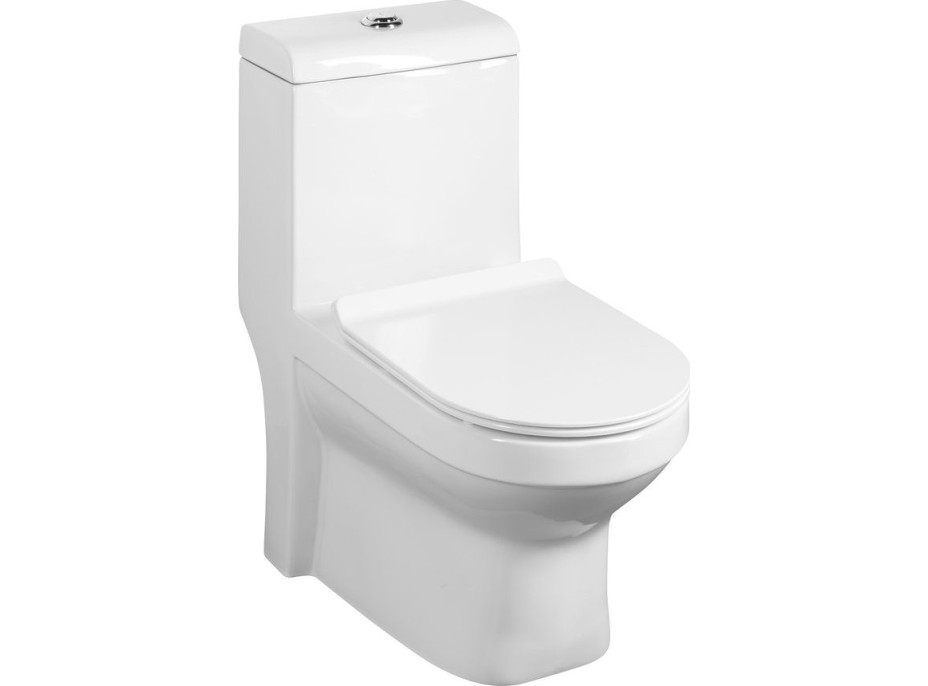 Sapho HUBERT WC kombi, spodní/zadní odpad, bílá PB304