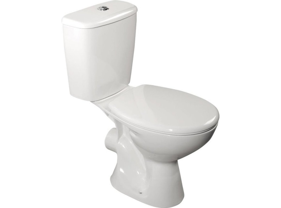 Aqualine JUAN WC kombi, dvojtlačítko 3/6l, zadní odpad, bílá LC2154