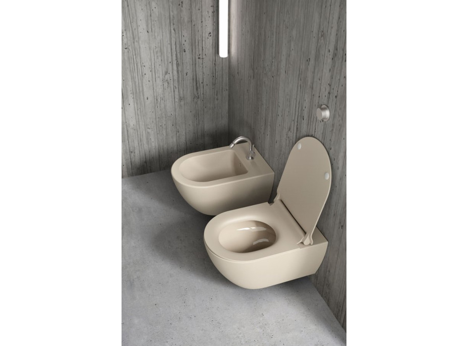 GSI PURA závěsná WC mísa, Swirlflush, 36x55cm, creta dual-mat 881508