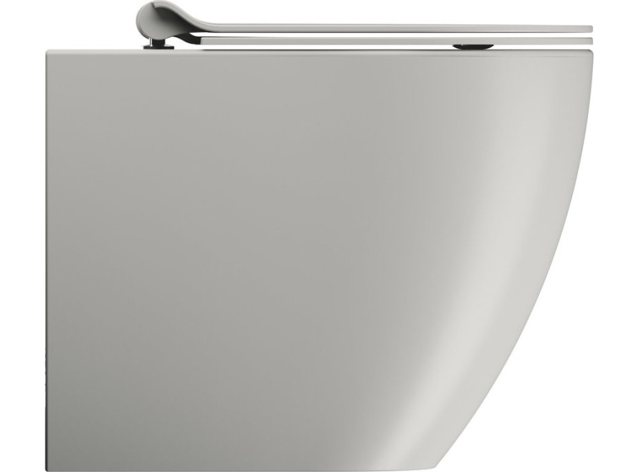 GSI PURA WC mísa stojící, Swirlflush, 36x55cm, spodní/zadní odpad, cenere dual-mat 880317