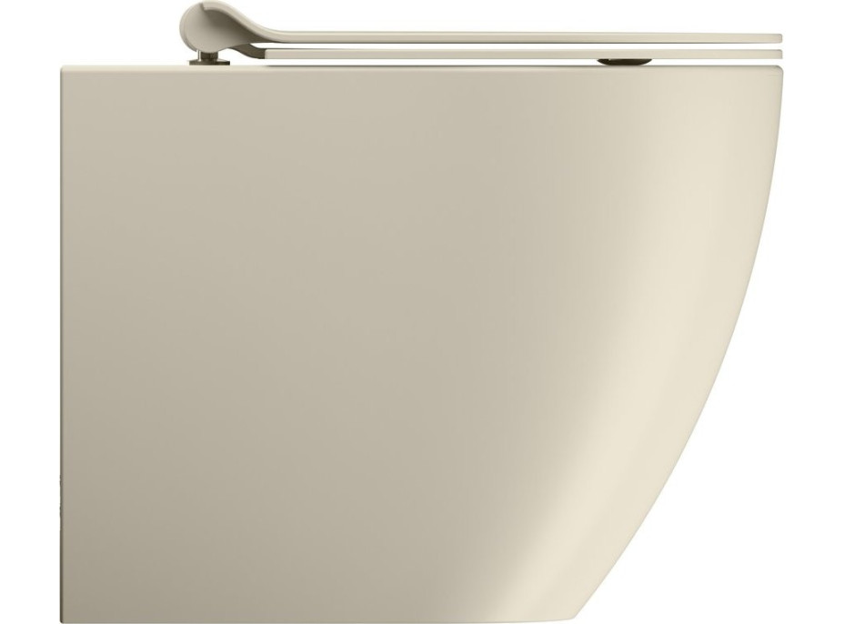 GSI PURA WC mísa stojící, Swirlflush, 36x55cm, spodní/zadní odpad, creta dual-mat 880308