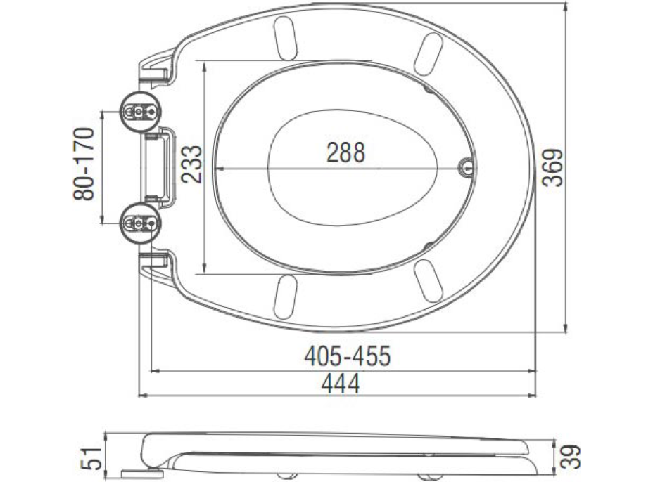 Aqualine WC sedátko s integrovaným dětským sedátkem, Soft Close, bílá FS125