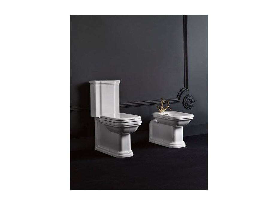 Kerasan WALDORF WC kombi mísa 40x68cm, spodní/zadní odpad, bílá 411701