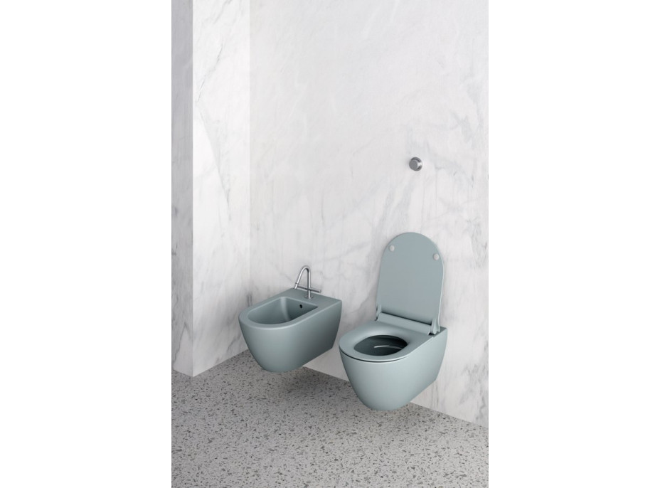 GSI PURA závěsná WC mísa, Swirlflush, 36x55cm, ghiaccio dual-mat 881515