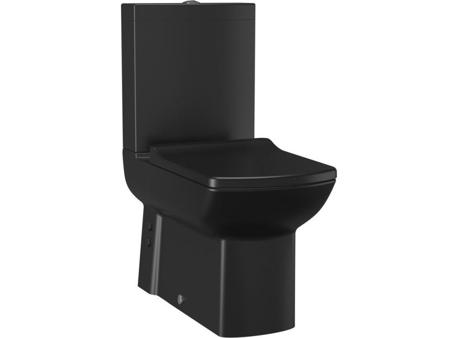 CREAVIT LARA WC sedátko, SLIM, Soft Close, černá mat KC1603.01