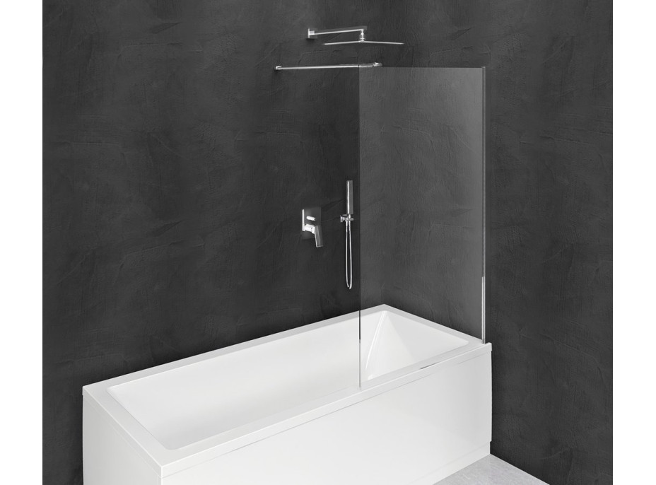 Polysan MODULAR SHOWER vanová zástěna 800x1500mm, čiré sklo BMS1-80