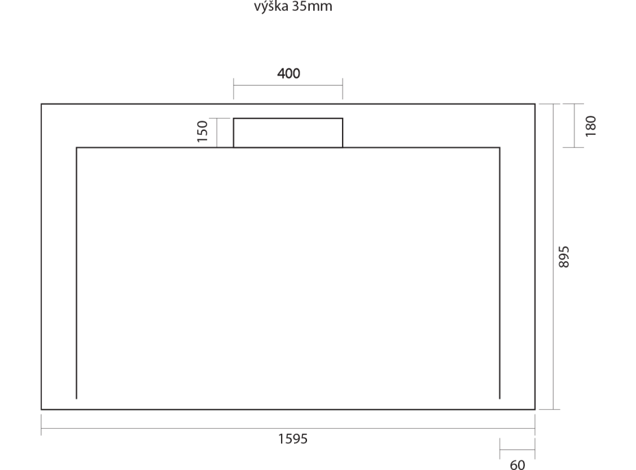 Gelco IRENA sprchová vanička z litého mramoru, obdélník 160x90cm HI16090