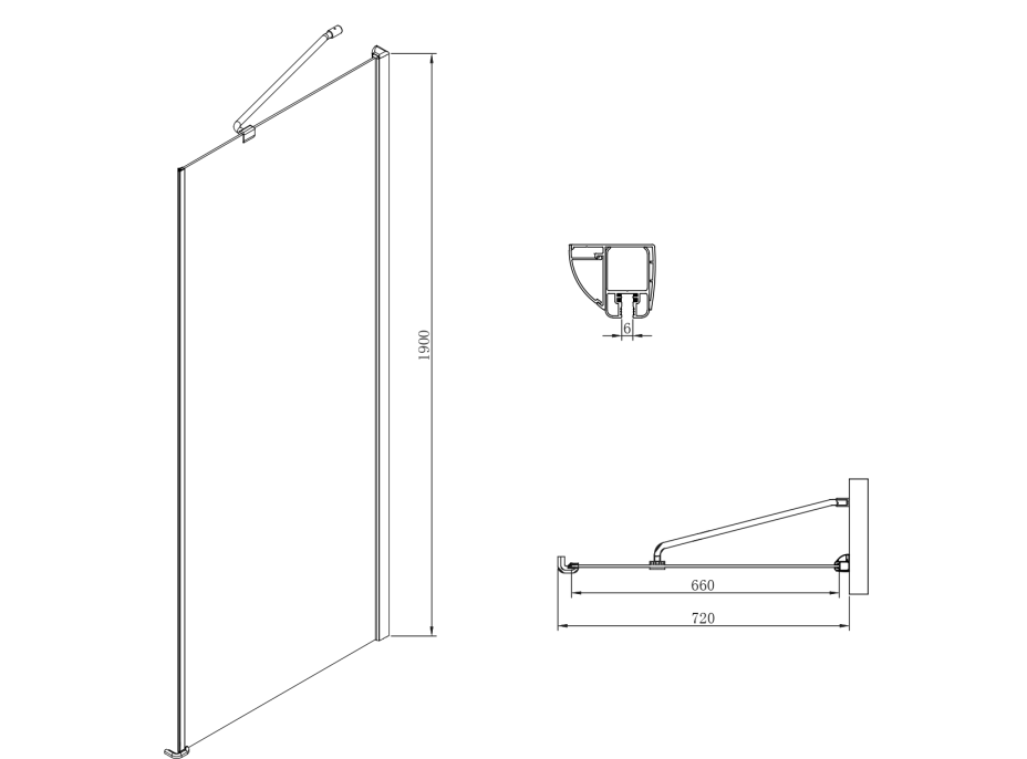 Gelco One obdélníkový sprchový kout 1200x750mm L/P varianta GO4812GO3575