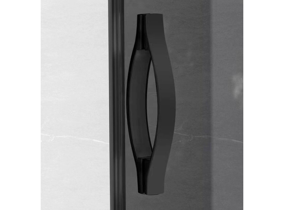 Gelco SIGMA SIMPLY BLACK obdélníkový sprchový kout 1200x800 mm, L/P varianta, rohový vstup, čiré sklo GS2112B-05