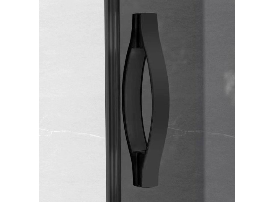 Gelco SIGMA SIMPLY BLACK obdélníkový sprchový kout 1200x900 mm, L/P varianta, rohový vstup, čiré sklo GS2112B-04
