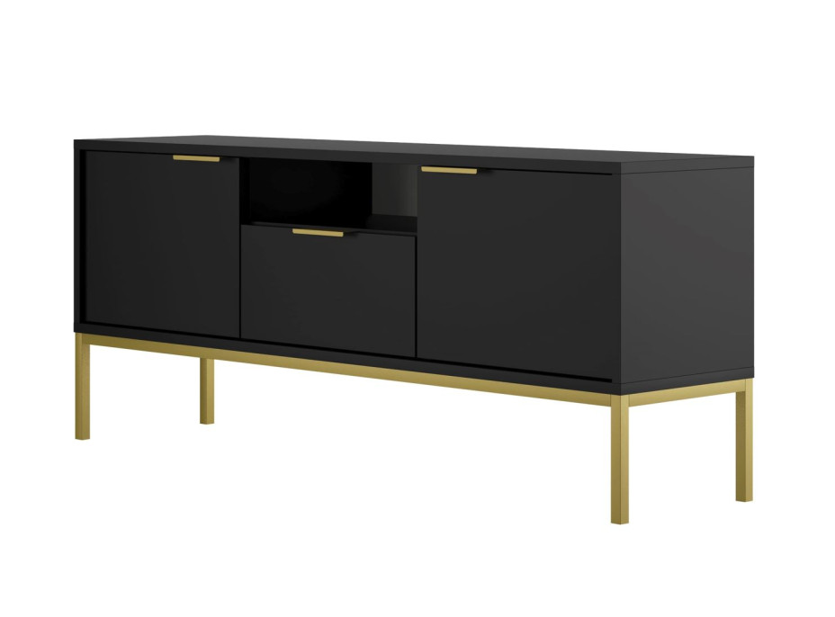 Televizní stolek AUSTIN 135 - černý/zlatý