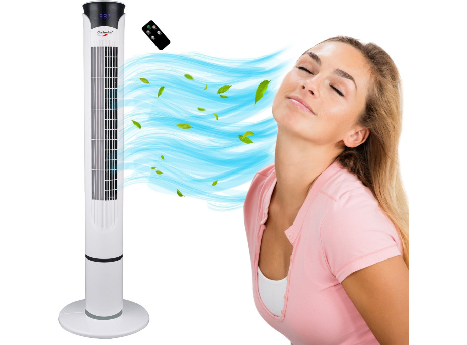 Sloupový ventilátor TOPLO - bílý