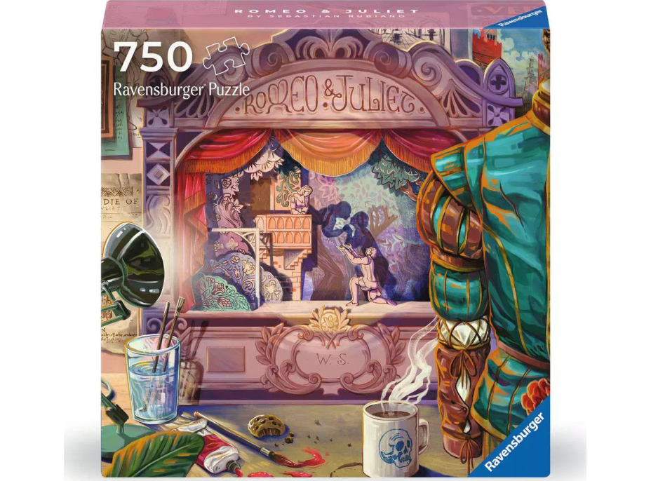 RAVENSBURGER Čtvercové puzzle Art & Soul: Romeo a Julie 750 dílků