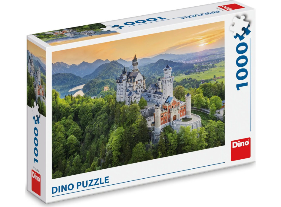 DINO Puzzle Jarní Neuschwanstein 1000 dílků