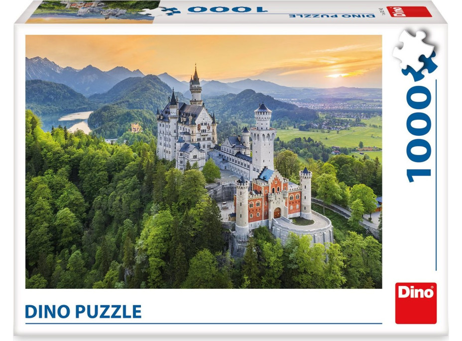 DINO Puzzle Jarní Neuschwanstein 1000 dílků