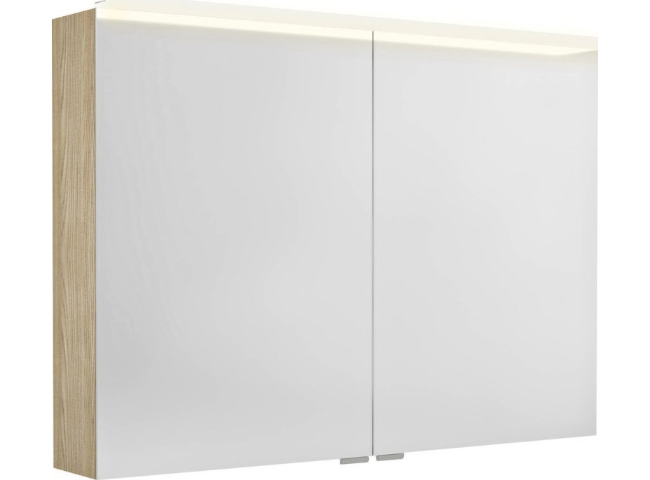 Sapho LINEX galerka s LED osvětlením, 100x70x15cm, jilm bardini LX100-0013