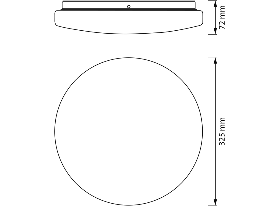 LEDVANCE Koupelnové stropní svítidlo, průměr 325mm, 1800lm, 24W, 3000K, IP44 AC464820055