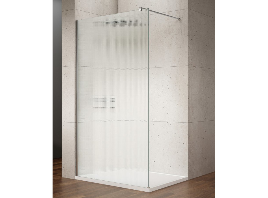 Gelco VARIO CHROME jednodílná sprchová zástěna k instalaci ke stěně, sklo nordic, 1100 mm GX1511-05