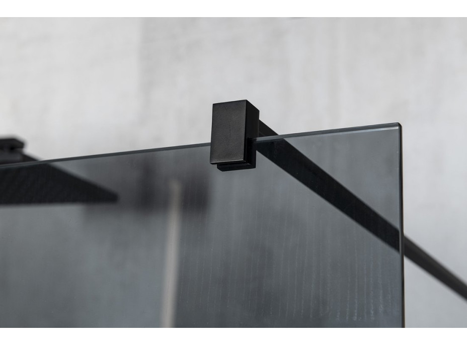 Gelco VARIO BLACK jednodílná sprchová zástěna k instalaci ke stěně, čiré sklo, 900 mm GX1290GX1014