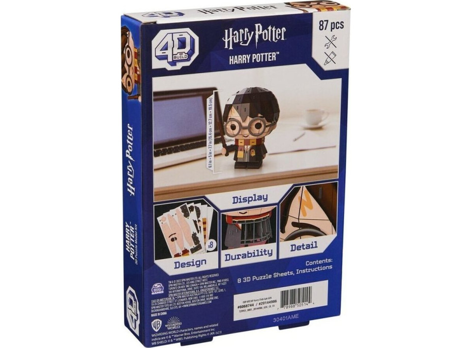4D BUILD 3D Puzzle Harry Potter: Harry 87 dílků