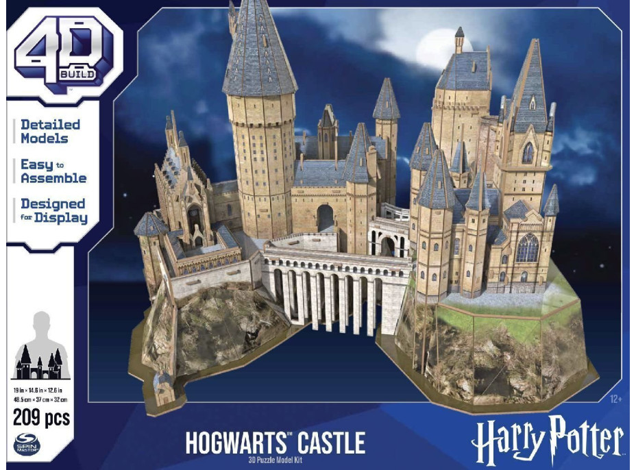 4D BUILD 3D Puzzle Harry Potter: Bradavický hrad 209 dílků