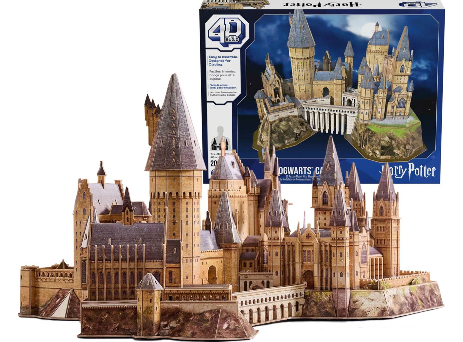 4D BUILD 3D Puzzle Harry Potter: Bradavický hrad 209 dílků