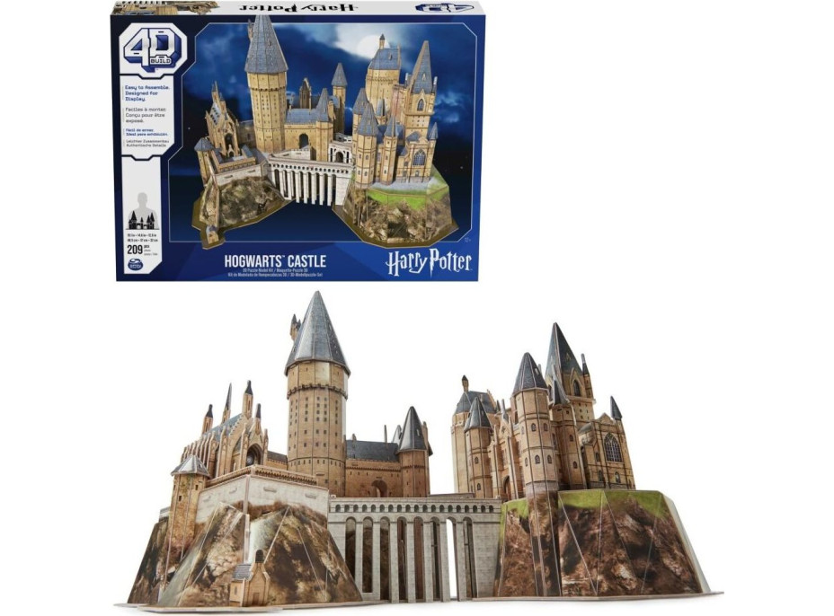 4D BUILD 3D Puzzle Harry Potter: Bradavický hrad 209 dílků