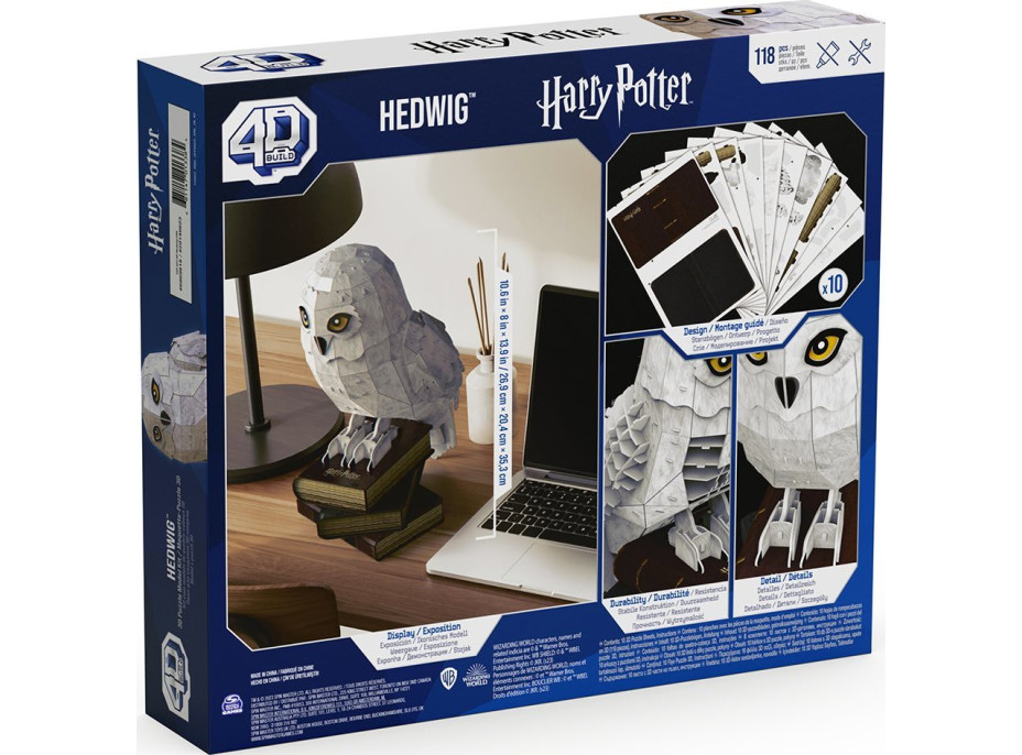 4D BUILD 3D Puzzle Harry Potter: Hedvika 118 dílků