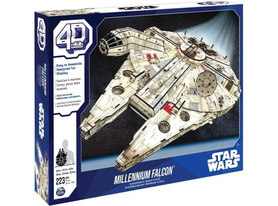 4D BUILD 3D Puzzle Star Wars: Milenium Falcon 223 dílků