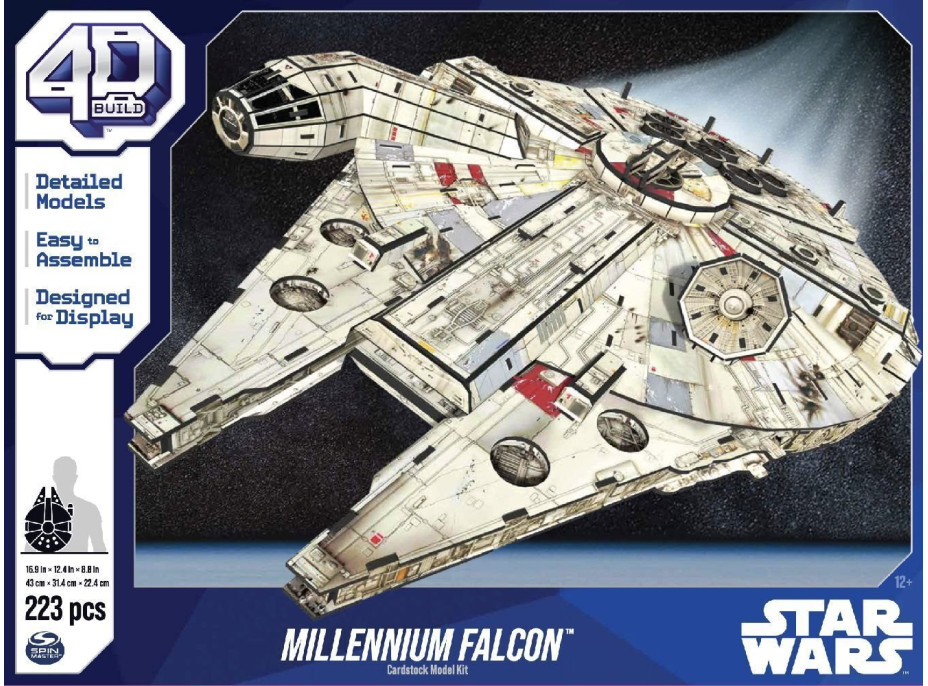 4D BUILD 3D Puzzle Star Wars: Milenium Falcon 223 dílků