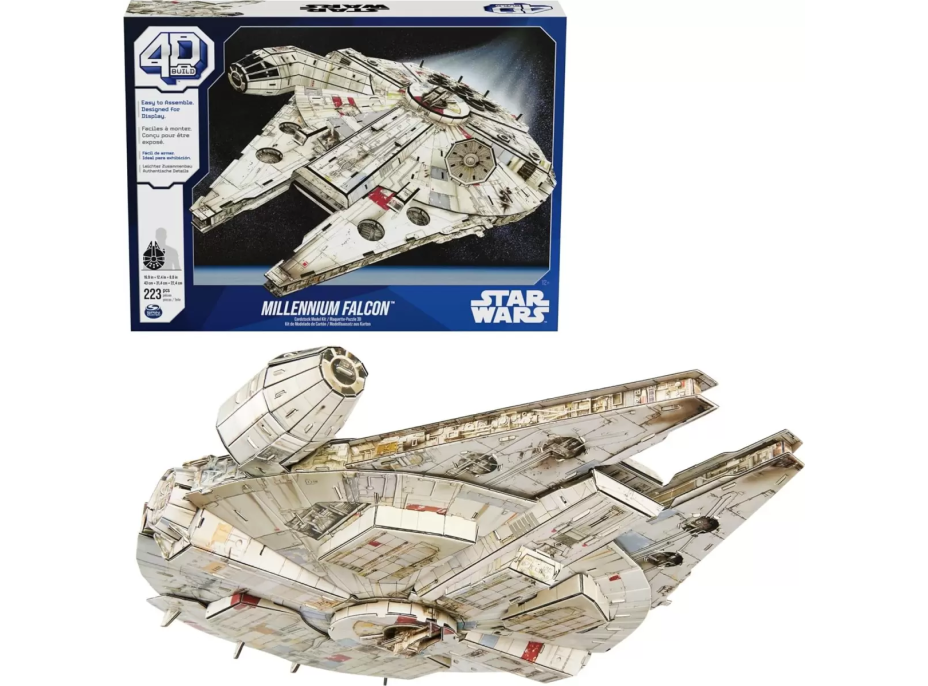 4D BUILD 3D Puzzle Star Wars: Milenium Falcon 223 dílků