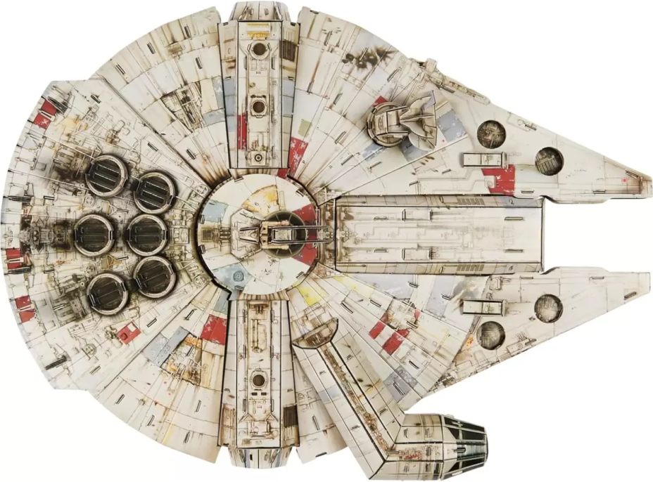 4D BUILD 3D Puzzle Star Wars: Milenium Falcon 223 dílků