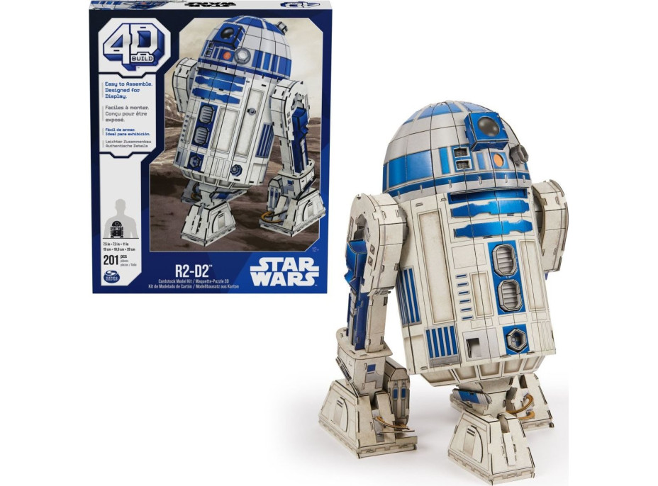 4D BUILD 3D Puzzle Star Wars: R2-D2 201 dílků