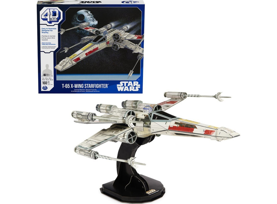 4D BUILD 3D Puzzle Star Wars: Stíhačka X-Wing 160 dílků