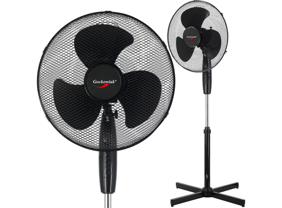 Stojanový ventilátor KOUD 125 cm - černý