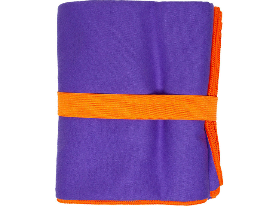 Ručník FITNESS 130x80 cm - fialový/oranžový