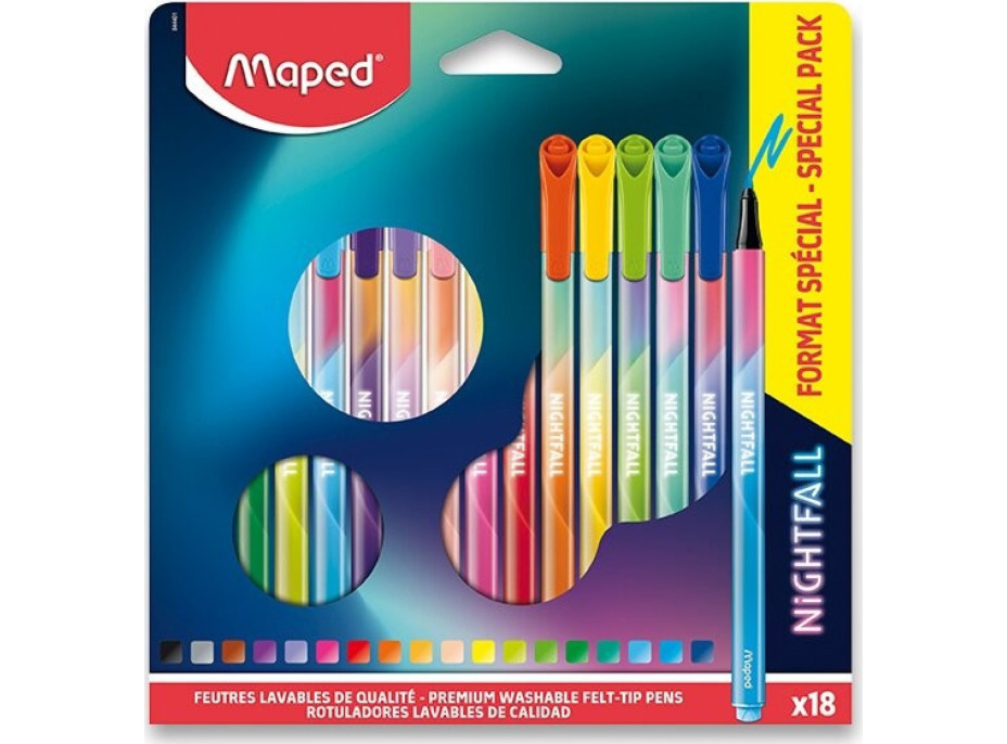 MAPED Fixy Color´Peps Deco Nightfall 18 barev