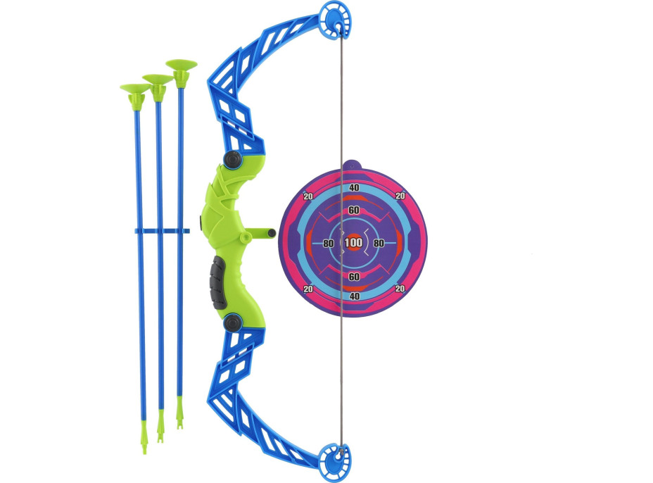 TEDDIES Luk s šípy a terčem 57 cm