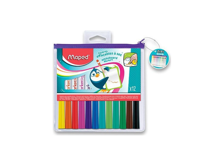 MAPED Popisovače na bílé tabule WB Fun Colours 12 ks