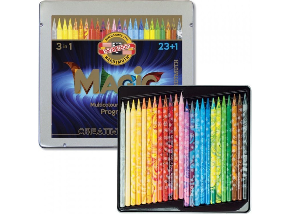 KOH-I-NOOR Umělecké pastelky Magic 3v1 - 23+1 ks