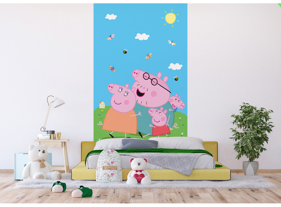 Dětská fototapeta - Prasátko Peppa - 150x270 cm