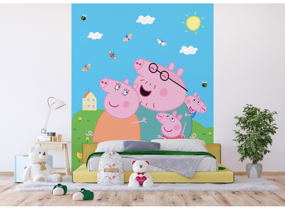 Dětská fototapeta - Prasátko Peppa - 225x270 cm