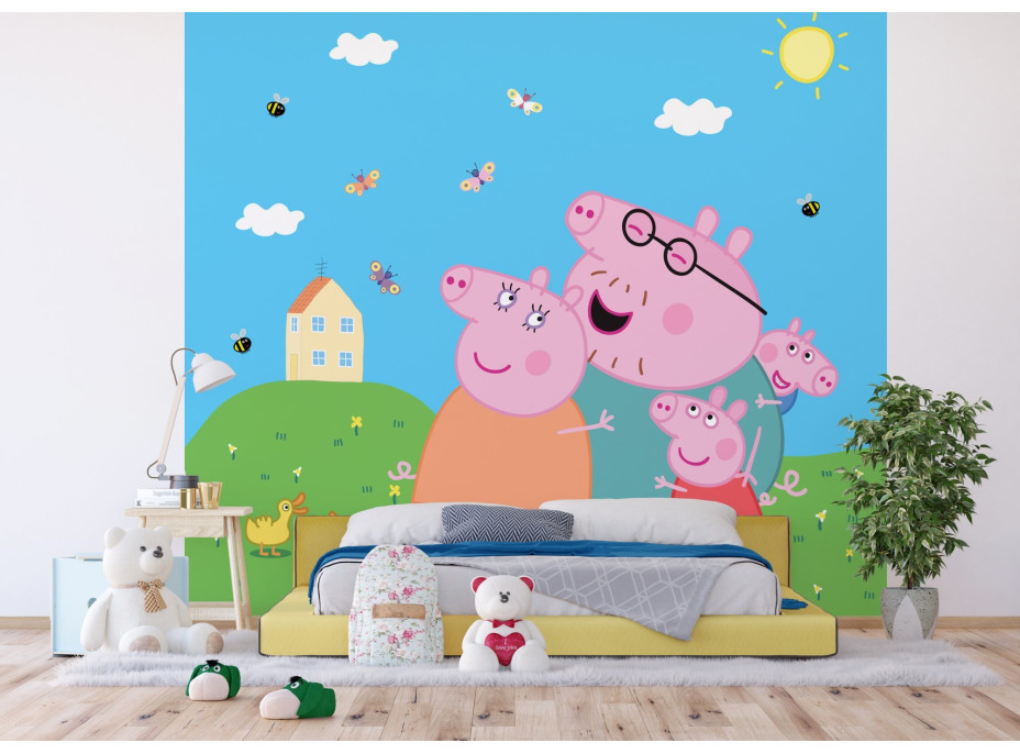 Dětská fototapeta - Prasátko Peppa -  300x270 cm