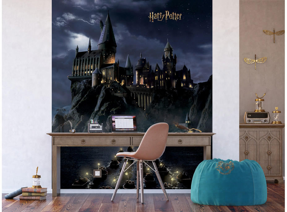 Dětská fototapeta - HARRY POTTER Bradavice - 225x270 cm